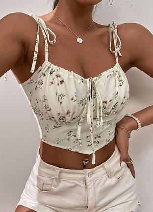 Літній топ на завʼязках