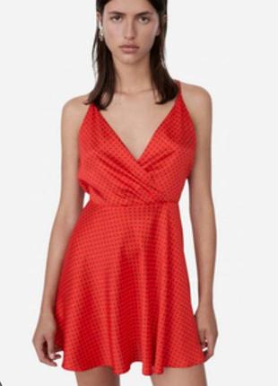 Плаття міні в горошок