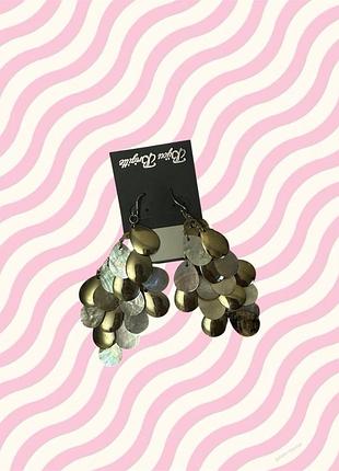 Сережки з перламутром