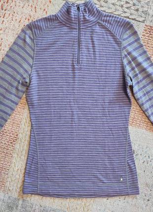 Термо кофта из мерино шерсти smartwool thermal merino base layer 1/4 zip