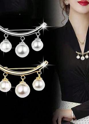 Роскошная брошь жемчуг