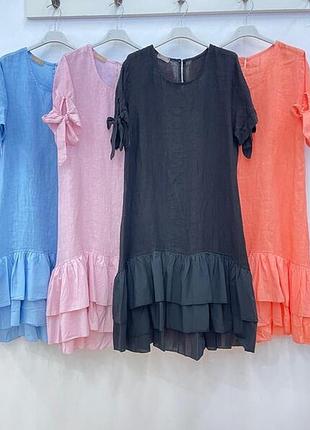 Розпродаж! плаття stella milani, 100%  льон, італія,