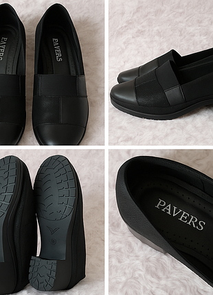 Чорні жіночі туфлі pavers