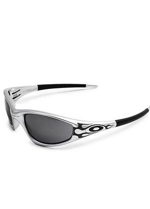 Oakley straight jacket 99 x silver flames очки — цена 3299 грн в