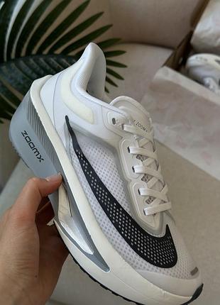 Кросівки nike zoom fly 6 white pure platinum obsidian, спортивні кросівки, беговые кроссовки