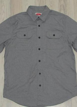Оригінальна стильна чоловіча сорочка wrangler (flex for comfort), size m (супер ціна!)