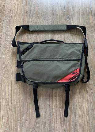 Мужская оригинальная большая дорожная сумка мессенджер puma