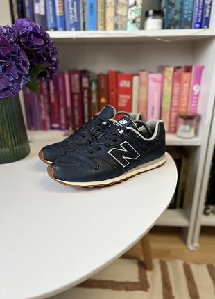New balance 373 кросівки чоловічі нью баланс спортивні шкіряні сині