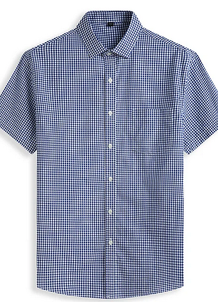 Чоловіча сорочка в клітинку marks&spencer , р.48-50