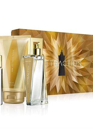 Парфумний  набір avon attraction для неї  з 3 продуктів