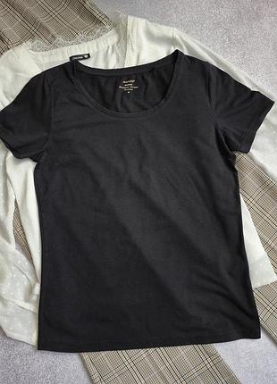 Фуболка жіноча базова чорна manor women