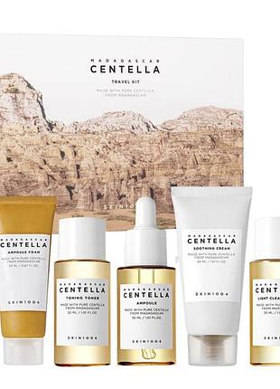 Набір засобів із центеллою азіатською для подорожей skin1004 madagascar centella travel kit