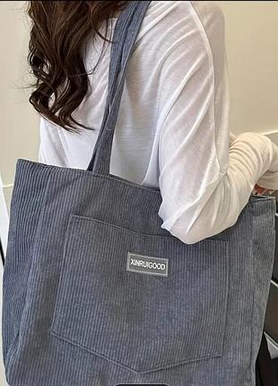 Стильная вельветовая сумка