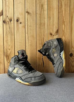 Кросівки кеди взуття jordan 5 retro off white
