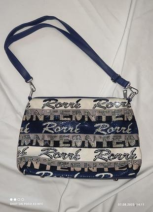 Сумка 26х37 нова містка текстильна комбінована