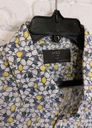 Фирменная рубашка слим m 5