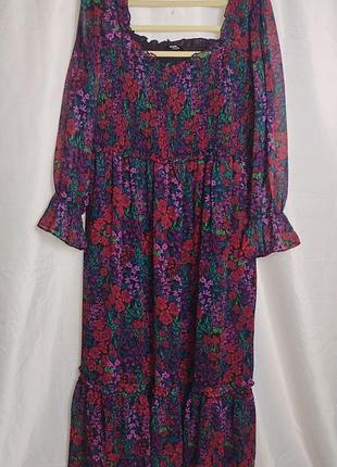 Довга шифонова сукня великого розміру 22 євр