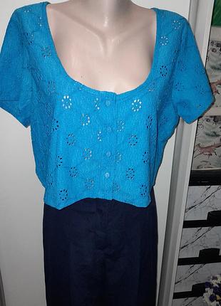 Ажурний кроп топ прошва на гудзиках