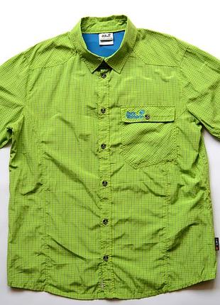 Трекінгова сорочка теніска jack wolfskin q.m.c uv shield l