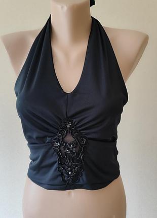Нарядний чорний топ