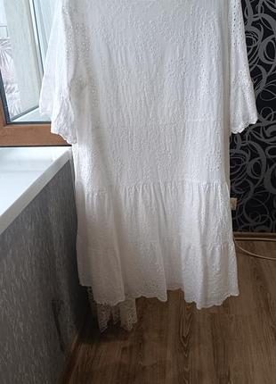 Платье белое 3xl 2