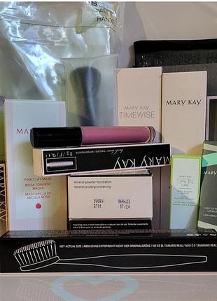 Минеральная рассыпная пудра ivory 2 плюс набор косметики в подарок зеркало