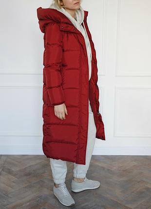Классическое длинное пуховое пальто, пуховик3 фото