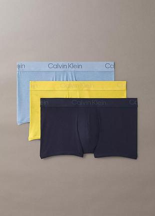 - 42% | оригінальні чоловічі м'які боксери calvin klein ultra soft negra набір 3-pack trunk
