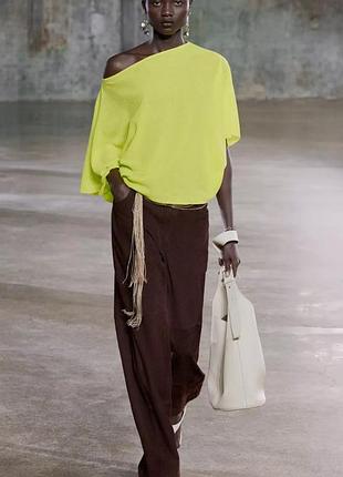 Салатовый топ zara