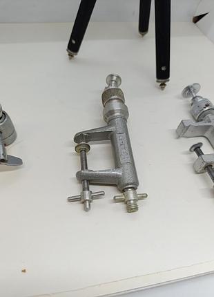 Радянська фототренога тренога для фото фотоапарата ссср струбцина тримач советская струбцина держатель фотоаппарата как фэд