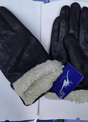 Шкірані рукавиці перчатки1 фото
