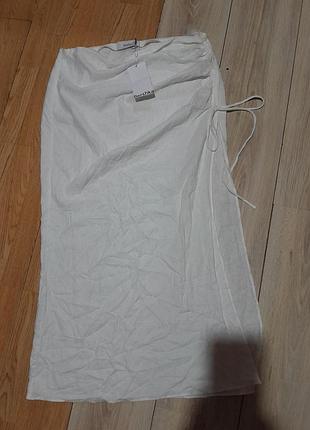 Новая юбка лен,вискоза bershka размер xl