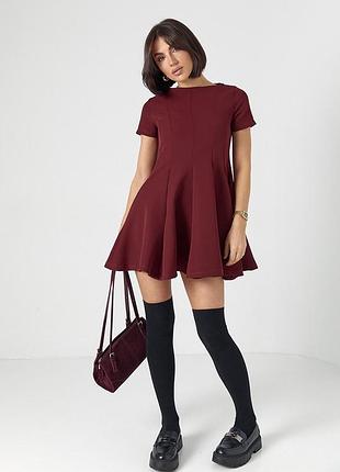 Жіноча бордова сукня плаття платье м