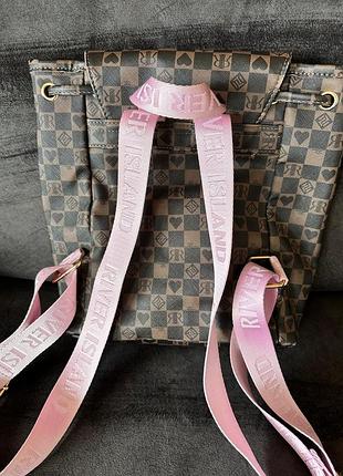 River island подростковый рюкзак монограмм 3