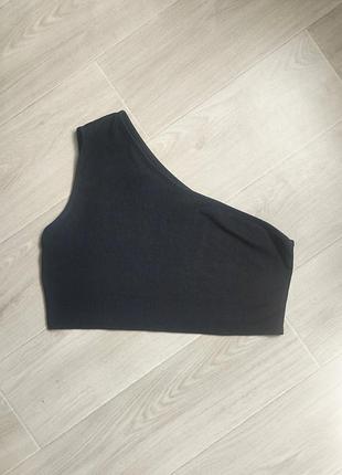 Топ на одне плече рубчик boohoo