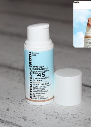 Peter thomas roth water drench tint moisturizer sunscreen spf 45  зволожувальний крем із тонуючим ефектом