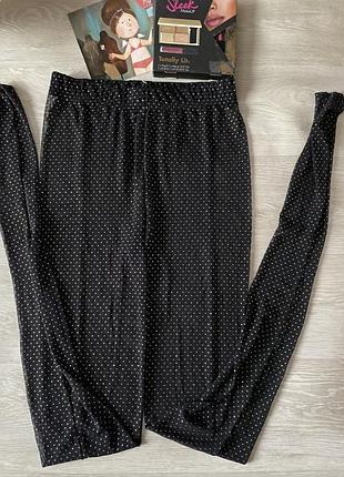 Прозрачные колготы с блестками и швами