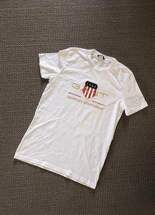 Gant оригінал чоловіча бавовняна натуральна футболка мужская хлопковая натуральная хлопок