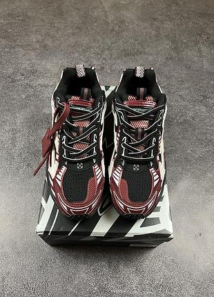 Кроссовки off-white be right back white red