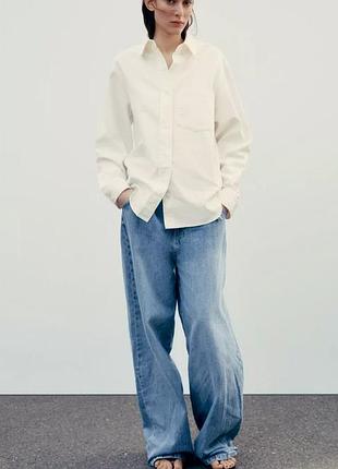 Zara сорочка жіноча з кишенею