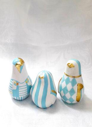 Подарочные птицы птичья семья| я веселые птицы фигурки из бетона