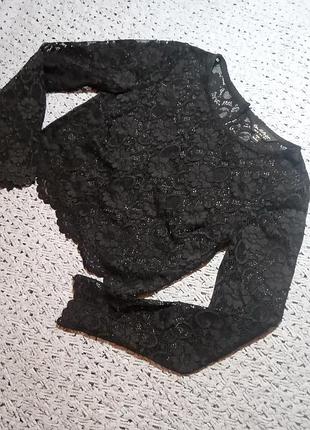 Топ,базовый топ стрейч гипюр,блуза