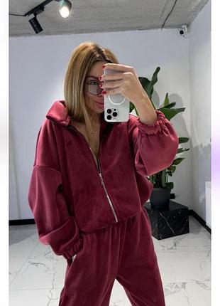 Дуже теплий велюровий костюм!