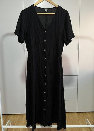 Літня сукня бавовна мʼяка чорна розмір м. бренд шведський lindex