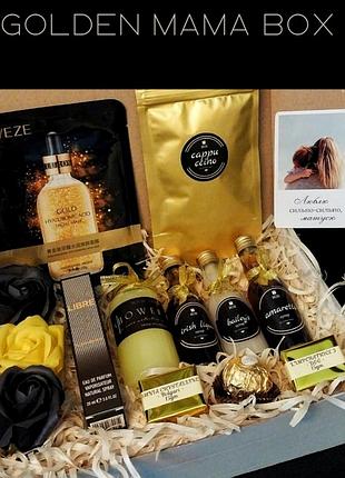 💛 подарок для мамы | премиум spa набор с парфюмом, капучино и сиропами | готовый бокс красоты и уюта