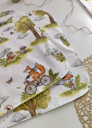 Пеленки непромокаемые хлопковые на махровой мембране, размер 70*78 (#6099)