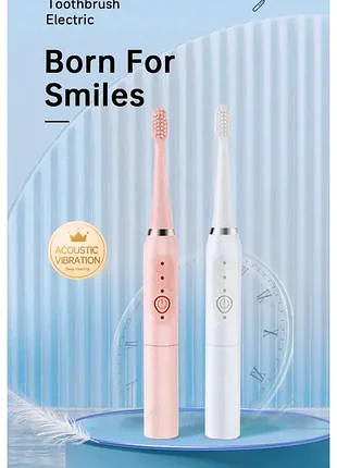 Электрическая зубная щетка jianpai sonic для мужчин и женщин, взрослых, с мягким ворсом, полностью автоматическая, водонепроницаемая