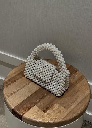 Сумка із перлиних намистин на подарунок