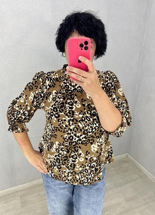 Блуза блузка леопардовий принт