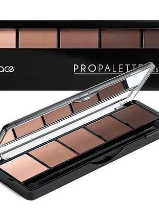 Topface pro palette палетка тіней для очей матові перламутрові